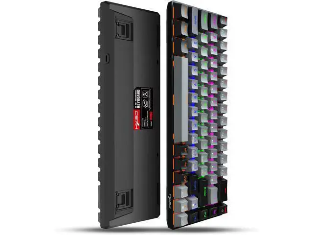 Alt view image 6 of 7 - Gaming Mechanical Keyboard Luminous Blue Switch Backlit Type-C 68-Key Keypad for Computer Keyboards 60% New 68-Key Luminous Keyboard Electronic, Black