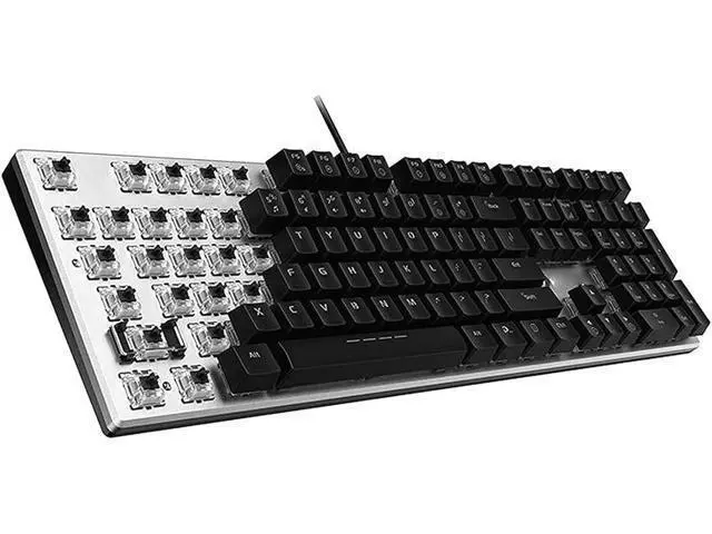 Alt view image 5 of 6 - Wired Computer Mechanical Gaming Keyboard, 108 Keys Keypad Without Conflict, Mixed Light Backlit, USB Interface
