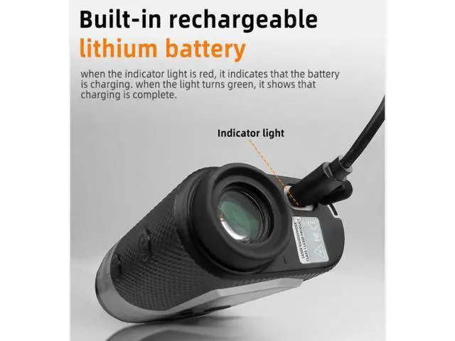 Alt view image 4 of 7 - wusu Golf telescope laser rangefinder with screen speed measurement and angle measurement function, lock flag, vibration, range 1200 meters