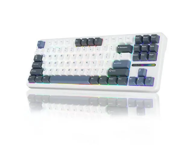 Alt view image 2 of 7 - Vszerda Wireless Keyboard and Mouse Combo, F87 Mechanical Keyboard+SC580 Wireless Gaming Mouse Black