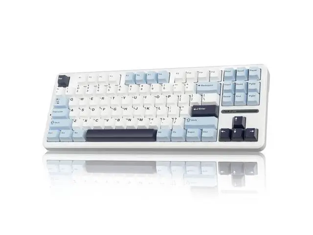 Alt view image 2 of 7 - Vszerda Wireless Keyboard and Mouse Combo,F87 Mechanical Keyboard+SC580 Wireless Gaming Mouse Black