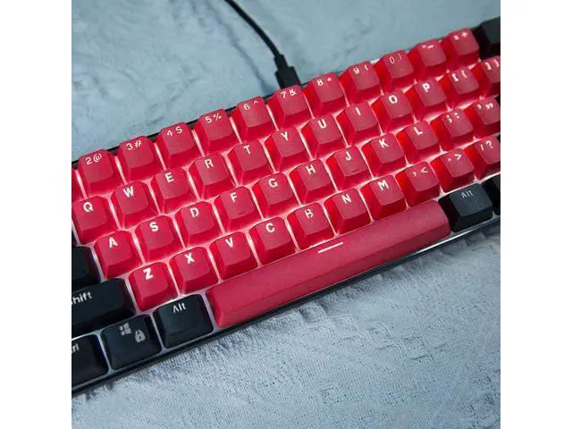 Alt view image 5 of 6 - Keycaps, 61 Keypad PBT Keycap for GH60 / RK61 / ALT61 / Annie/Keyboard Poker Keys, Keycaps Backlight Two-Color Mechanical(Only Sell keycaps) (A1)