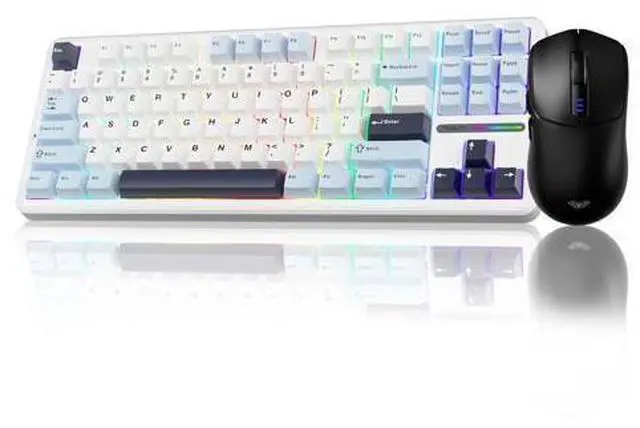 Main image of Vszerda Wireless Keyboard and Mouse Combo,F87 Mechanical Keyboard+SC580 Wireless Gaming Mouse Black