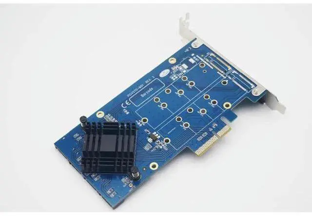 Main image of Quad SATA 3.0 Port PCI-e RAID Card HyperDuo 4 Ports SATA 6Gbps 3.0 SSD HDD PCI Express card Built RAID0 Expanding heat sink