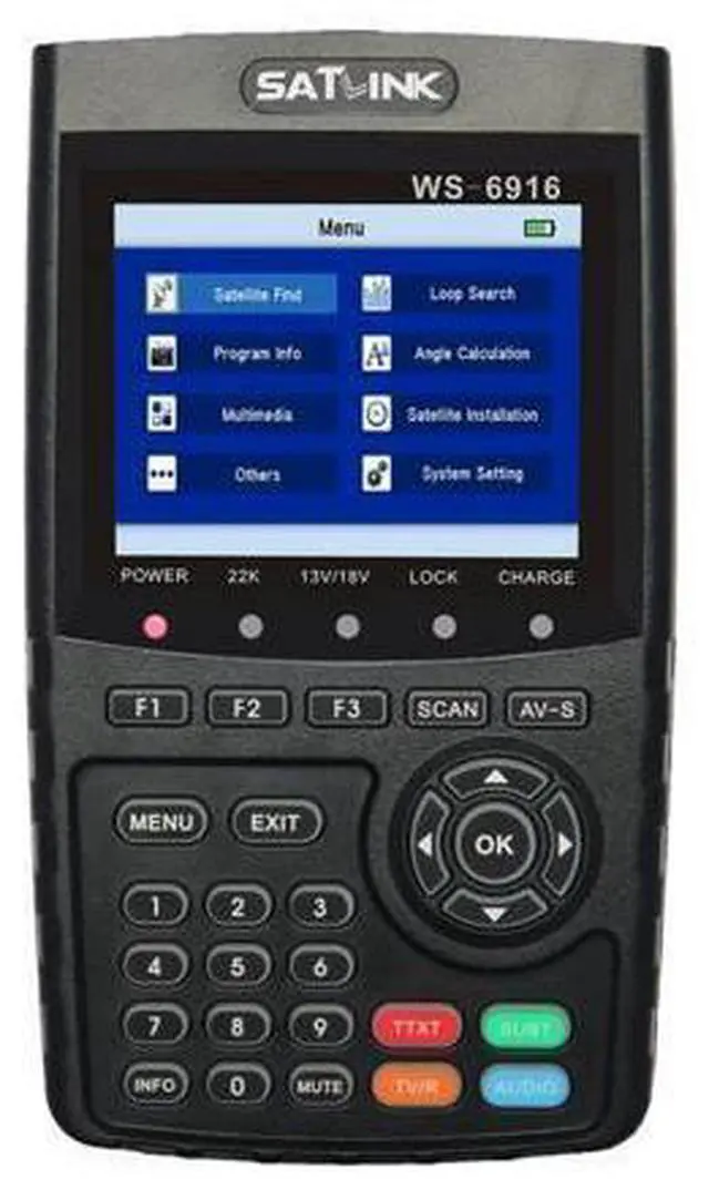 Main image of SATLINK WS6916 Digital Satellite Signal Finder Meter, 3.5 inch TFT LCD Screen, Support DVB-S / S2, MPEG-2 / MPEG-4 (AU Plug)