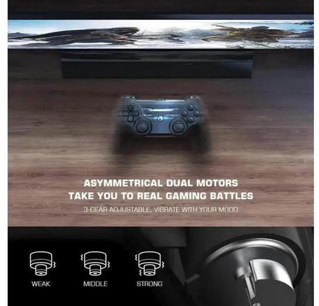 Alt view image 2 of 7 - GameSir T3 2.4G Wireless PC Game Controller for Android TV Box/Windows PC 7/10, Wired Controller with Dual Vibration Gamepad Joystick, 400mAh Li-ion Battery, Linear Trigger Buttons Compatible with And