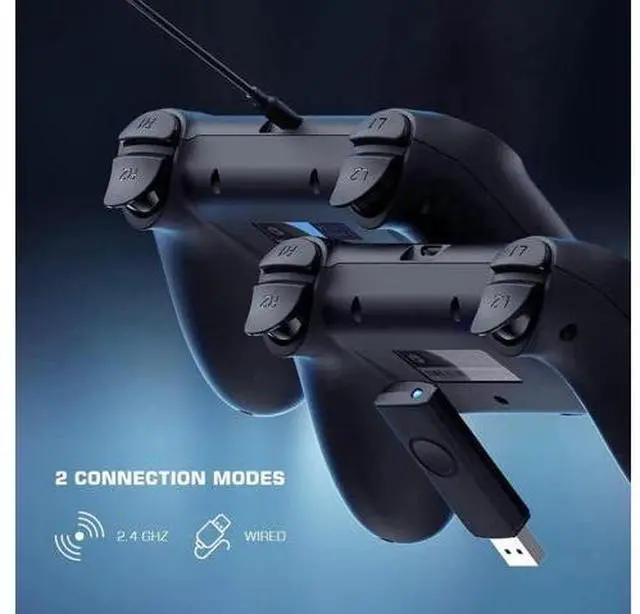Alt view image 6 of 7 - GameSir T3 2.4G Wireless PC Game Controller for Android TV Box/Windows PC 7/10, Wired Controller with Dual Vibration Gamepad Joystick, 400mAh Li-ion Battery, Linear Trigger Buttons Compatible with And