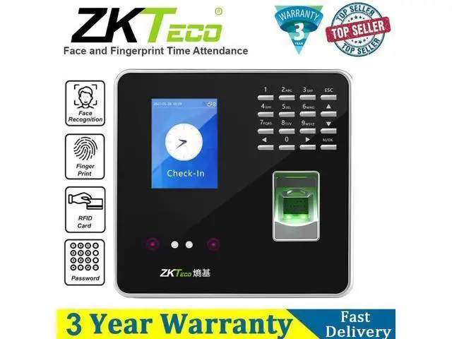Alt view image 3 of 7 - ZKTeco FA200 TCP/IP Face & Fingerprint Reader Time Attendance And Access Control