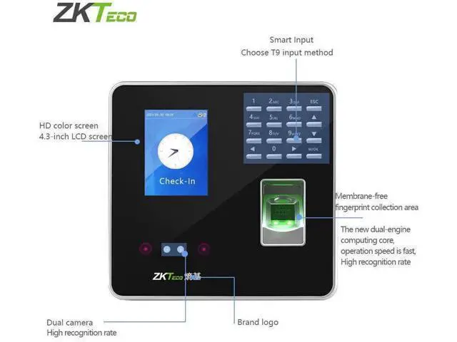 Alt view image 5 of 7 - ZKTeco FA200 TCP/IP Face & Fingerprint Reader Time Attendance And Access Control