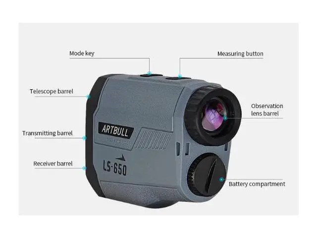 Alt view image 5 of 7 - wusu LS650 Golf Distance Measuring Instrument - Professional Outdoor Laser Distance Measuring Telescope with Flag Lock and Slope Correction