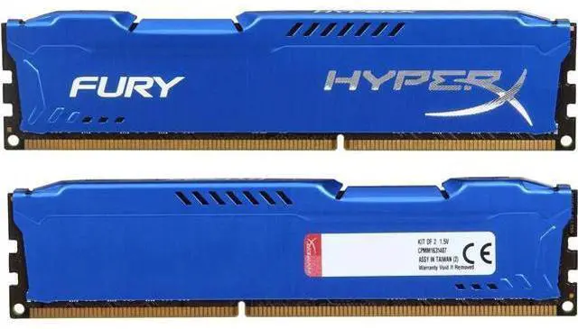 Alt view image 2 of 3 - HyperX FURY 16GB (2 x 8GB) DDR3 1866 (PC3 14900) Desktop Memory Model HX318C10FK2/16