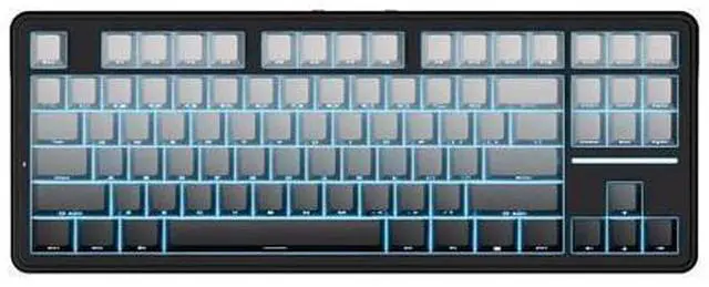 Main image of Vszerda A87 Pro Wireless Mechanical Keyboard, 87-Key TKL, Gasket Mount, Hot-Swap, Tri-Mode RGB (Shadow Black)