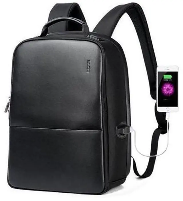 Main image of Bopai 751-006431 Business Waterproof Anti-theft Large Capacity Double Shoulder Bag,with USB Charging Port, Size: 27x16.5x40cm (Black)