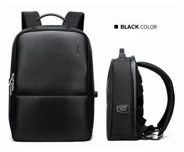 Alt view image 3 of 7 - Bopai 751-006431 Business Waterproof Anti-theft Large Capacity Double Shoulder Bag,with USB Charging Port, Size: 27x16.5x40cm (Black)
