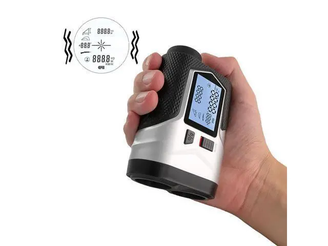 Alt view image 3 of 7 - Laser Golf telescope distance measuring instrument 650m with charging, screen lock, flag vibration, slope repair and switch