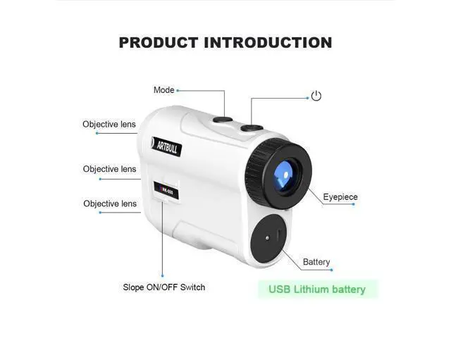 Alt view image 2 of 7 - wusu NK-600 Cross-border Golf Measuring Rangefinder, 600m Battery Charging, Flag Locking Rampway Outdoor Laser Measuring Telescope