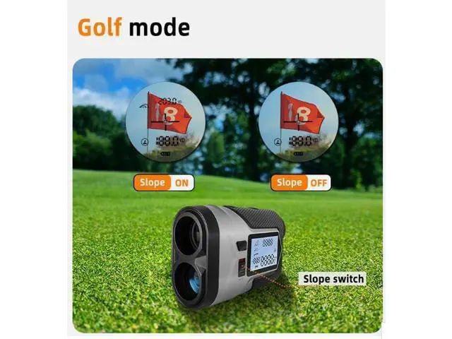 Alt view image 7 of 7 - Laser Golf telescope distance measuring instrument 650m with charging, screen lock, flag vibration, slope repair and switch