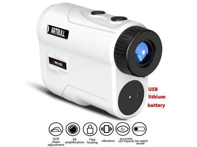 Alt view image 3 of 7 - wusu NK-600 Cross-border Golf Measuring Rangefinder, 600m Battery Charging, Flag Locking Rampway Outdoor Laser Measuring Telescope