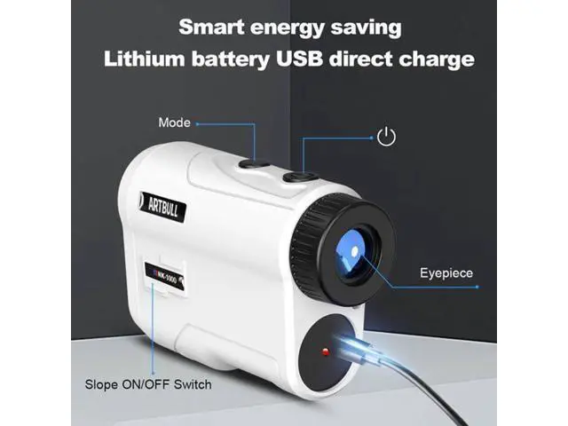 Alt view image 5 of 7 - wusu NK-600 Cross-border Golf Measuring Rangefinder, 600m Battery Charging, Flag Locking Rampway Outdoor Laser Measuring Telescope
