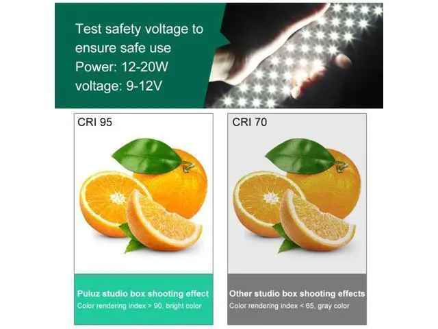 Alt view image 7 of 7 - PULUZ 50cm Photo Studio Light Box Portable Light Tent LED Photography Studio Tent (Style 2)