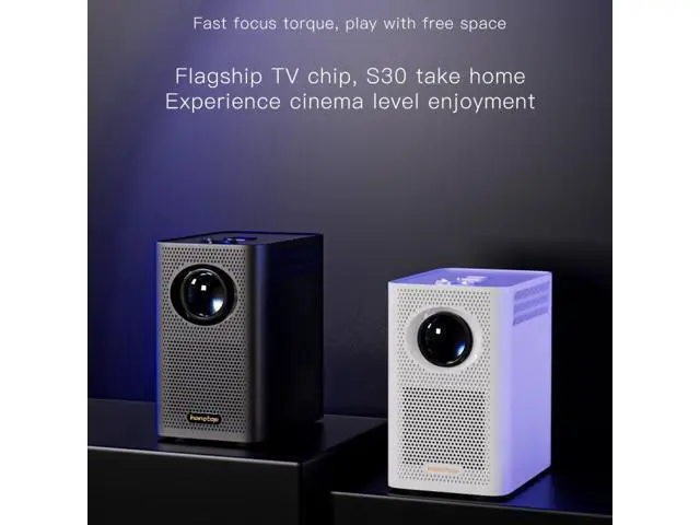 Alt view image 2 of 7 - S30 Android System HD Portable WiFi Mobile Projector, Plug Type:UK Plug UK Plug (Black)