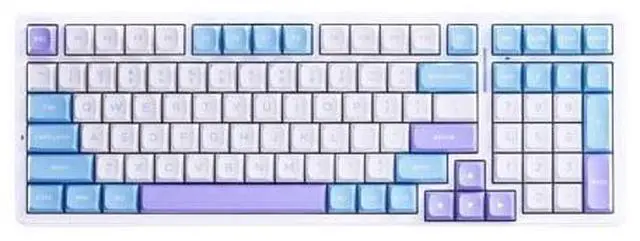 Main image of Vszerda A98 Pro Wireless Mechanical Gaming Keyboard, 98-Key Compact Layout, Tri-Mode 2.4G/Bluetooth/Wired, Hot-Swappable Gasket Mount, 12,000 mAh Battery, 1 ms Low Latency, RGB Backlit (Sea Salt)