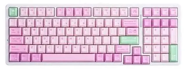 Main image of Vszerda A98 Pro Wireless Mechanical Gaming Keyboard, 98-Key Compact Layout, Tri-Mode 2.4G/Bluetooth/Wired, Hot-Swappable Gasket Mount, 12,000 mAh Battery, 1 ms Low Latency, RGB Backlit (Sunny Rain)