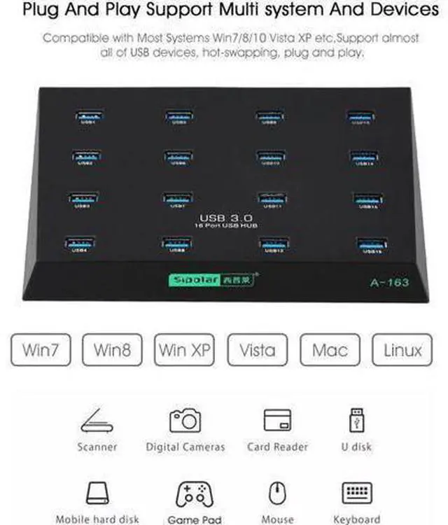 Alt view image 5 of 5 - best desktop 16 ports USB 3.0 duplicator hub USB flash driver copier with free copy software
