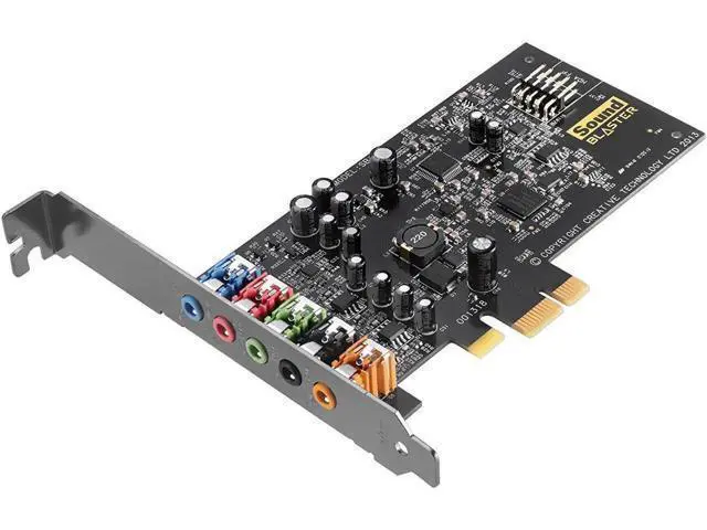 Alt view image 6 of 7 - Sound Blaster Audigy FX PCIe 5.1 Sound Card with High Performance Headphone Amp - NEW