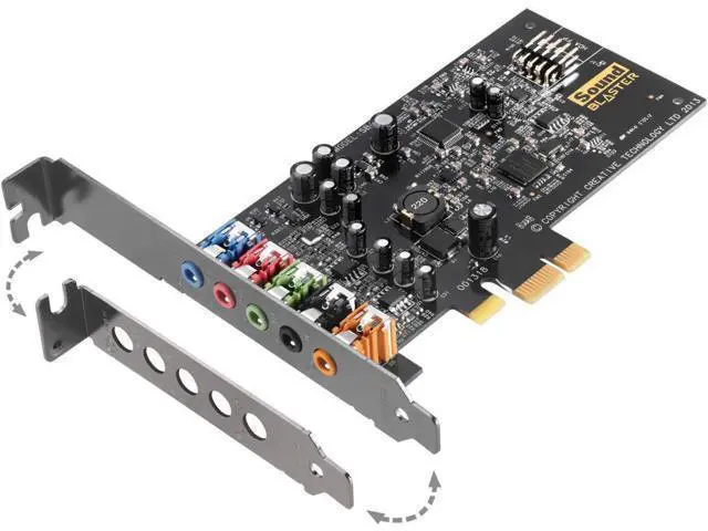 Alt view image 7 of 7 - Sound Blaster Audigy FX PCIe 5.1 Sound Card with High Performance Headphone Amp - NEW