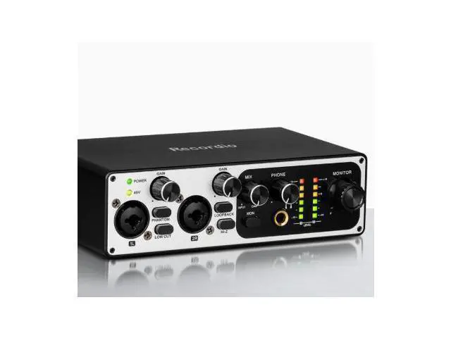 Alt view image 4 of 5 - Computer dual-channel audio recording sound card, USB driver-free audio recording sound card, musical instrument computer audio recording, arrangement, mixing console