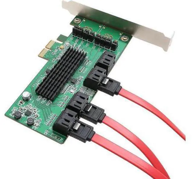 Alt view image 6 of 7 - IO CREST SI-PEX40071 SATA III 8 Port Controller Card PCE-e 2.0 x2 with Low Profile Bracket