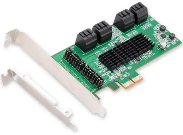 Alt view image 7 of 7 - IO CREST SI-PEX40071 SATA III 8 Port Controller Card PCE-e 2.0 x2 with Low Profile Bracket