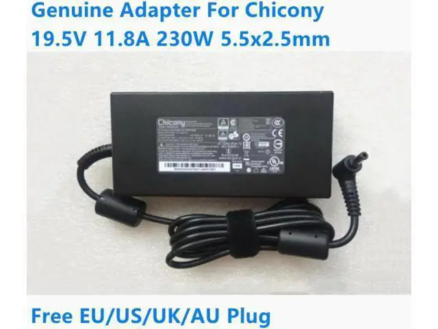 Alt view image 2 of 4 - Chicony A17-230P1A 19.5V 11.8A 230W A230A015P AC Adapter For Hasee MSI Laptop Power Supply Charger