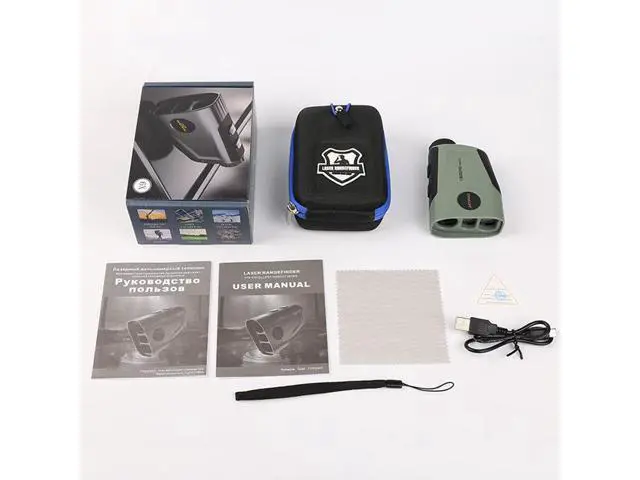 Alt view image 5 of 7 - wusu Laser rangefinder telescope charging outdoor golf measuring instrument, height 1300 Yards