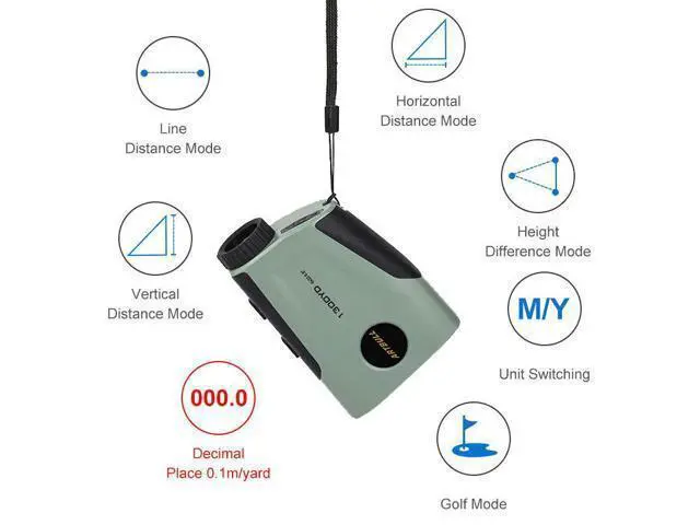 Alt view image 4 of 7 - wusu Laser rangefinder telescope charging outdoor golf measuring instrument, height 1300 Yards