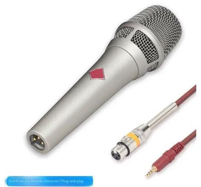 Alt view image 3 of 6 - 5V with 3.5mm connection cable, diaphragm microphone, mobile phone, computer, sound card, headset, karaoke, recording studio microphone, capacitor high-quality sound quality