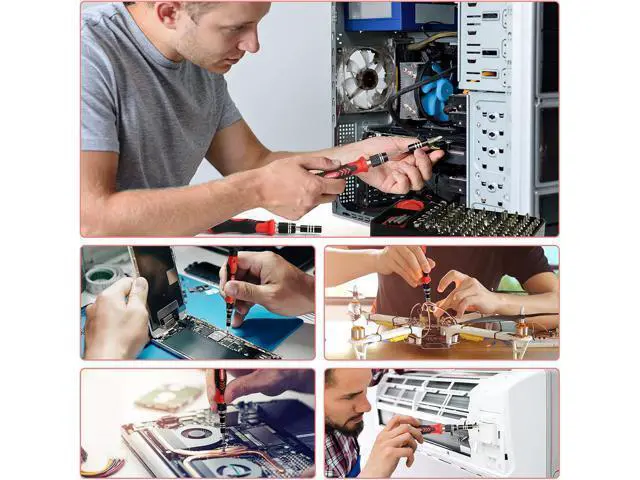 Alt view image 6 of 7 - STREBITO Precision Screwdriver Set 124-Piece Electronics Tool Kit with 101 Bits Magnetic Screwdriver Set for Computer, Laptop, Cell Phone, PC, MacBook, iPhone, PS4, PS5, Xbox Repair