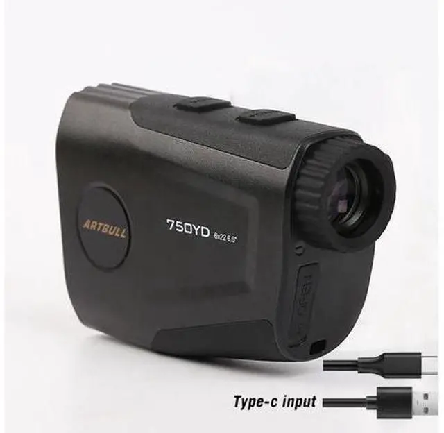 Main image of Golf telescope rangefinder USB rechargeable flag lock vibration 750 yards distance measurement height measurement
