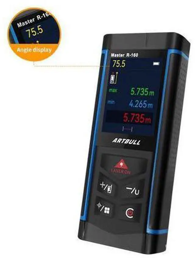 Main image of wusu Red Light Laser Rangefinder - Rechargeable with Camera - Outdoor Rangefinder - Electronic Level - 160m Range