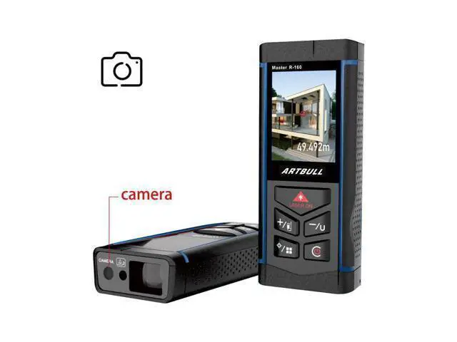 Alt view image 2 of 5 - wusu Red Light Laser Rangefinder - Rechargeable with Camera - Outdoor Rangefinder - Electronic Level - 160m Range