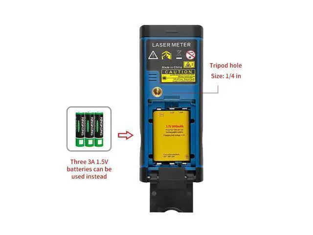 Alt view image 4 of 5 - wusu Red Light Laser Rangefinder - Rechargeable with Camera - Outdoor Rangefinder - Electronic Level - 160m Range