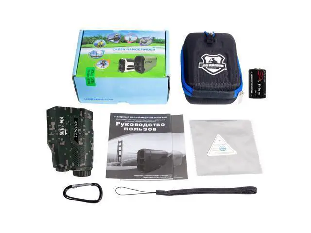 Alt view image 5 of 6 - YN-1000 camouflage laser rangefinder with telescopic sight for hunting and outdoor height measurement, angle measurement and distance measurement up to 1000 meters.