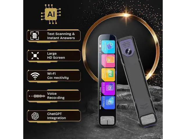 Alt view image 3 of 7 - wusu New Pen GPT, AI Smart Pen - Instant AI Answers for Math, History & More | Offline Translation (60+ Languages), Camera, Bluetooth, Music & File Storage