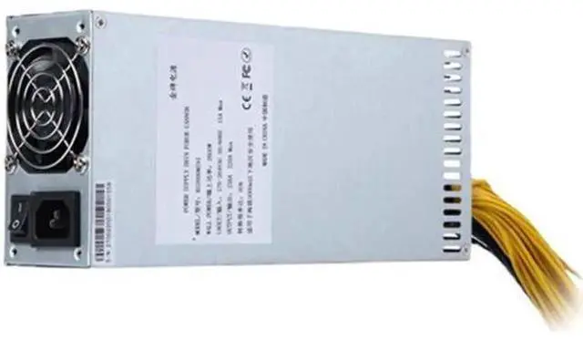 Alt view image 3 of 6 - 2000w 10x6PIN 2U 180~240v GPU PSU Mining Power Supply Server for Ethereum BTC Mining Machine