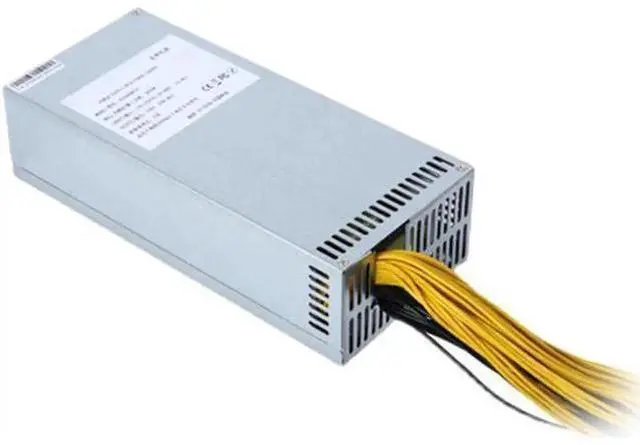 Alt view image 2 of 6 - 2000w 10x6PIN 2U 180~240v GPU PSU Mining Power Supply Server for Ethereum BTC Mining Machine