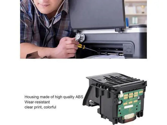 Alt view image 5 of 7 - Replacement Print Head for Officejet Pro 8100 8600 8610 8620 8650 251DW 251 276DW, ABS Color Printhead Replacement, Printhead Nozzle Printer Print Head Replacement Parts