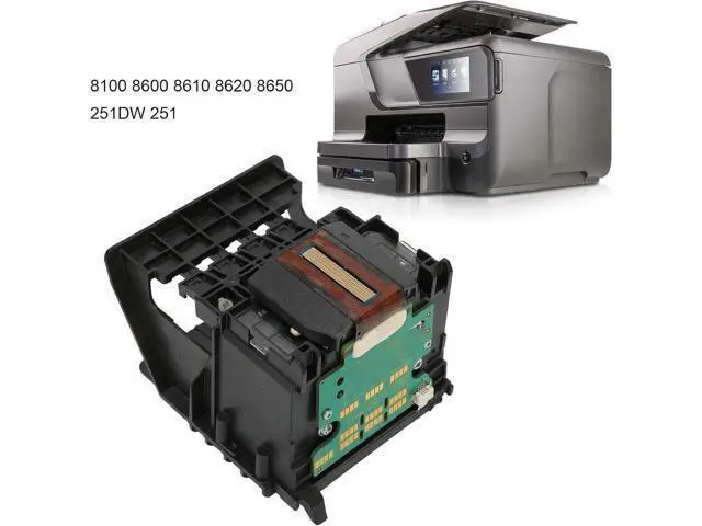 Alt view image 6 of 7 - Replacement Print Head for Officejet Pro 8100 8600 8610 8620 8650 251DW 251 276DW, ABS Color Printhead Replacement, Printhead Nozzle Printer Print Head Replacement Parts