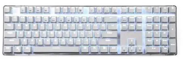 Main image of Magat 108-key mechanical keyboard with backlighting, USB, black and blue keys, Cherry keys, Gateron keys