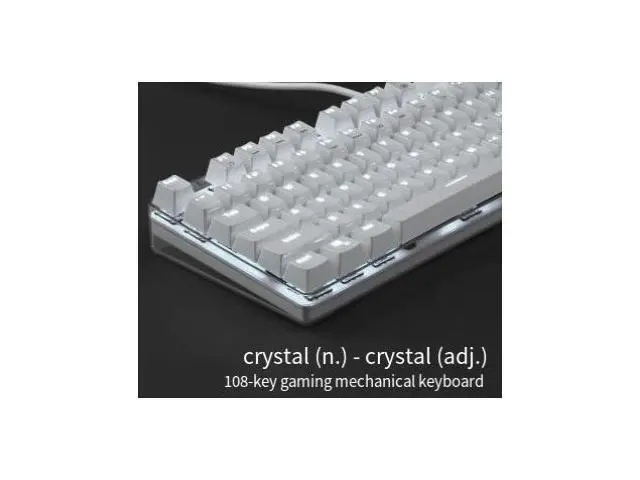 Alt view image 5 of 5 - Magat 108-key mechanical keyboard with backlighting, USB, black and blue keys, Cherry keys, Gateron keys